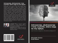 Buchcover von Introwersja, ekstrawersja i inne czynniki, które mają na nią wpływ.