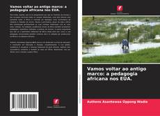 Copertina di Vamos voltar ao antigo marco: a pedagogia africana nos EUA.