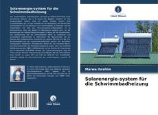 Buchcover von Solarenergie-system für die Schwimmbadheizung
