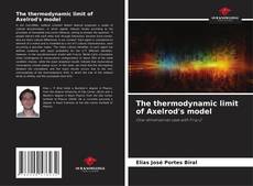 Capa do livro de The thermodynamic limit of Axelrod's model 
