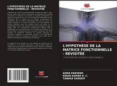 Copertina di L'HYPOTHÈSE DE LA MATRICE FONCTIONNELLE - REVISITÉE