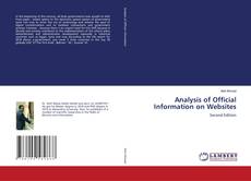 Bookcover of Analysis of Official Information on Websites