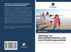 Buchcover von Umfrage zur Nährstoffaufnahme und zum Ernährungszustand
