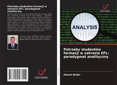 Buchcover von Potrzeby studentów farmacji w zakresie EFL: paradygmat analityczny