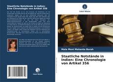 Copertina di Staatliche Notstände in Indien: Eine Chronologie von Artikel 356