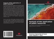 Buchcover von Analysis of the application of public resources