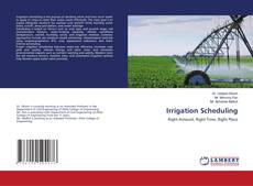 Portada del libro de Irrigation Scheduling