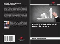 Buchcover von Utilising social factors for economic growth
