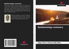 Bookcover of Epistemology summary