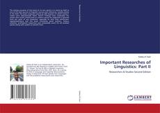Portada del libro de Important Researches of Linguistics: Part II