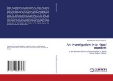 An investigation into ritual murders kitap kapağı