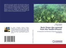 Copertina di Basic Green dye removal from the Textile Effluent