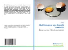Portada del libro de Nutrition pour une énergie maximale