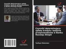 Bookcover of Czynniki determinujące spłatę kredytu: badanie przeprowadzone w Banku Rozwoju Etiopii