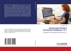 Copertina di Automated Written Corrective Feedback 7-9 1