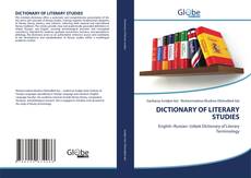 Copertina di DICTIONARY OF LITERARY STUDIES