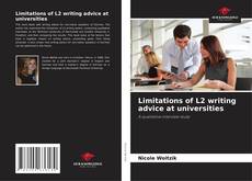 Обложка Limitations of L2 writing advice at universities