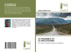 Buchcover von LE POSSIBLE ET LE NÉCESSAIRE