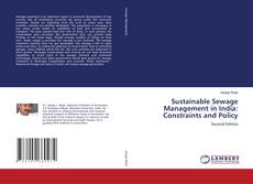 Capa do livro de Sustainable Sewage Management in India: Constraints and Policy 