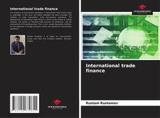 Capa do livro de International trade finance 