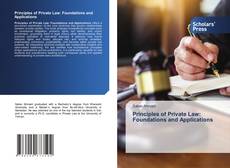 Principles of Private Law: Foundations and Applications kitap kapağı