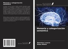 Buchcover von Memoria y categorización semántica