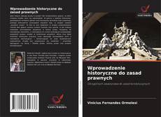 Bookcover of Wprowadzenie historyczne do zasad prawnych