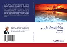 Couverture de Development Policy Governance in Africa and Beyond