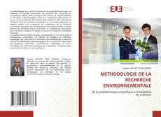 Couverture de METHODOLOGIE DE LA RECHERCHE ENVIRONNEMENTALE