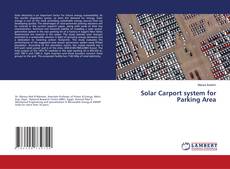 Buchcover von Solar Carport system for Parking Area