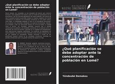 Buchcover von ¿Qué planificación se debe adoptar ante la concentración de población en Lomé?