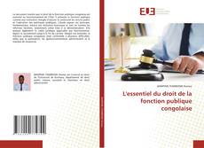 Portada del libro de L'essentiel du droit de la fonction publique congolaise