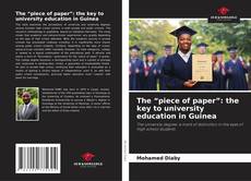 Borítókép a  The “piece of paper”: the key to university education in Guinea - hoz