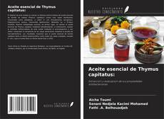 Copertina di Aceite esencial de Thymus capitatus: