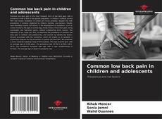 Bookcover of Common low back pain in children and adolescents