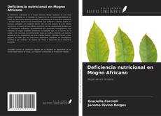 Capa do livro de Deficiencia nutricional en Mogno Africano 