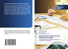 Bookcover of A Research Project for the Startup Company