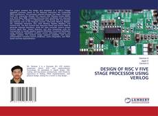 Portada del libro de DESIGN OF RISC V FIVE STAGE PROCESSOR USING VERILOG