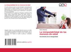 Portada del libro de La inimputabilidad de los menores de edad