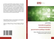 Buchcover von Contrôle de gestion environnemental et gouvernance publique durable :