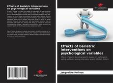 Capa do livro de Effects of bariatric interventions on psychological variables 