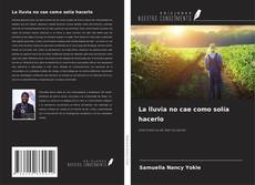 Capa do livro de La lluvia no cae como solía hacerlo 