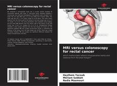 Bookcover of MRI versus colonoscopy for rectal cancer
