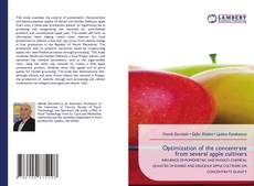 Bookcover of Optimization of the concentrate from several apple cultivars