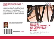 Portada del libro de DERECHOS CONSTITUCIONALES DE LAS PERSONAS CON DISCAPACIDAD EN BOLIVIA