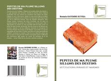 Обложка PEPITES DE MA PLUME SILLONS DES DESTINS
