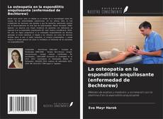 Buchcover von La osteopatía en la espondilitis anquilosante (enfermedad de Bechterew)