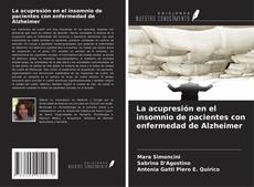 Copertina di La acupresión en el insomnio de pacientes con enfermedad de Alzheimer