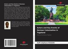 Capa do livro de Actors and Key Events of German Colonization in Togoland 