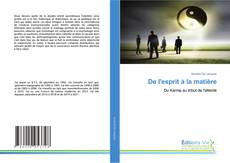Portada del libro de De l'esprit à la matière